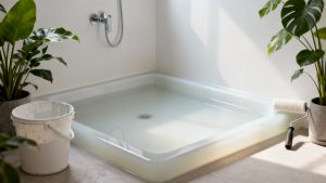 Comment rénover un receveur de douche en résine facilement