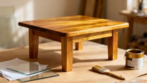 Comment rénover une table en chêne vernie pour un nouveau look