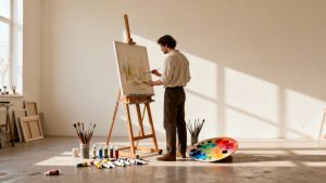 Quels sont les avantages de peindre sur un chevalet pour les artistes ?